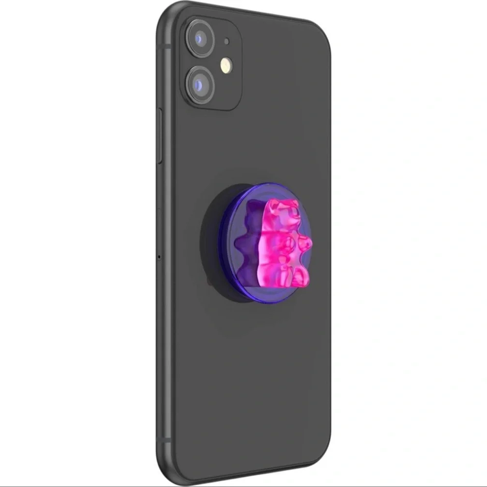 PopSockets PopGrip Cell Phone Grip & Stand, color is Bon Bon Gummy Bear Purple
